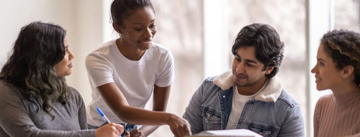 Group of Students Doing Homework